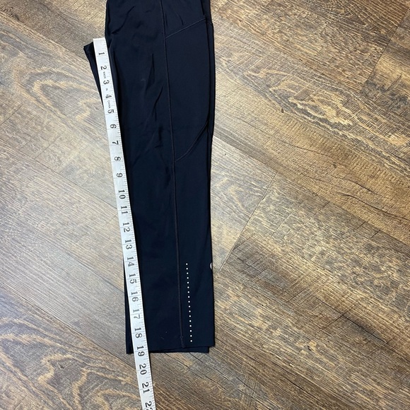 Lululemon Fast & Free Crop II *Nulux 19" Black Womens Size 4 Leggings Tights Gym - Picture 12 of 14